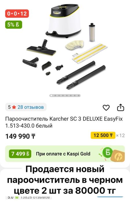 Пароочеститель Karcher