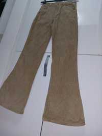 Pantaloni evazati de catifea 100% bumbac