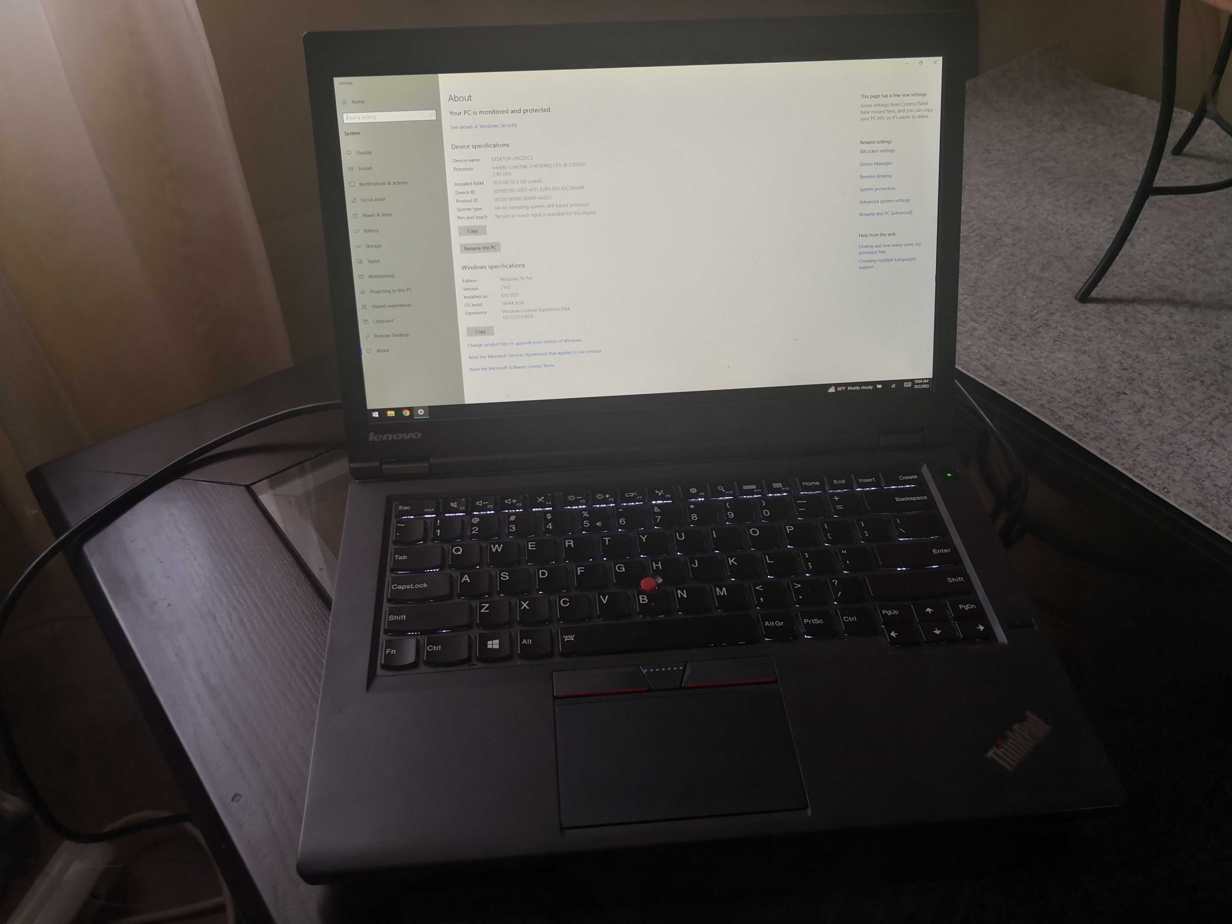 Laptop Lenovo Thinkpad T440p i7 4710MQ 16GB RAM GPU