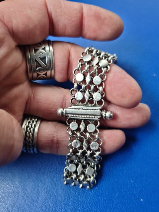 N Bratara argint masiv 925 Armenia,stare perfecta,deosebita