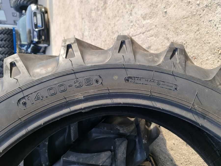 Anvelope noi 14.00-38 PETLAS 10PR cauciucuri tractor U650 spate