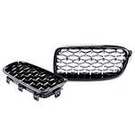 Grile capota  BMW Seria 3 F30 (2011-)negru Diamond Style