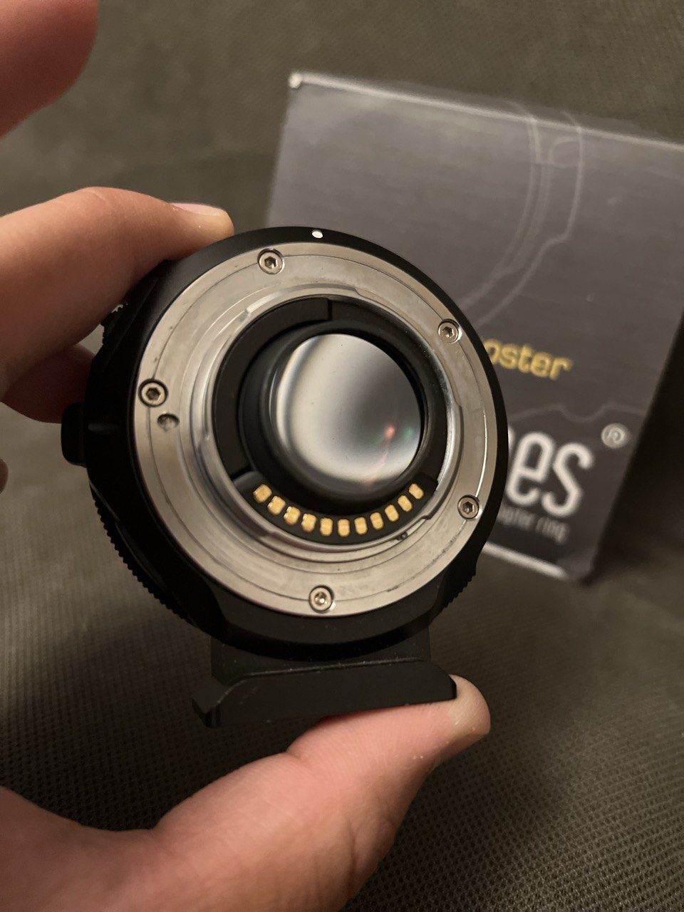 Metabones Canon EF Lens to BlackMagic Pocket Cinema MFT
Speed Booster
