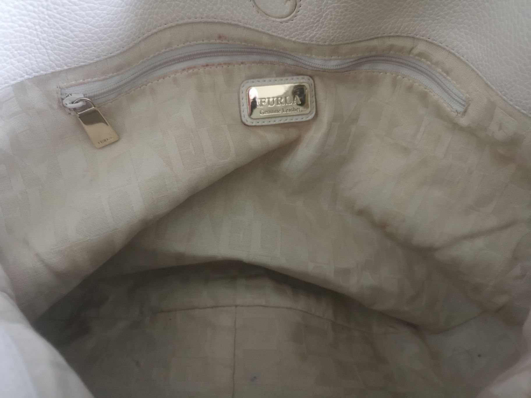 FURLA, голяма чанта естествена кожа