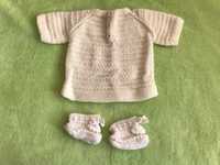 Плетена Бебешка Блуза Бебешки комплекти Рокля Бебешки терлици