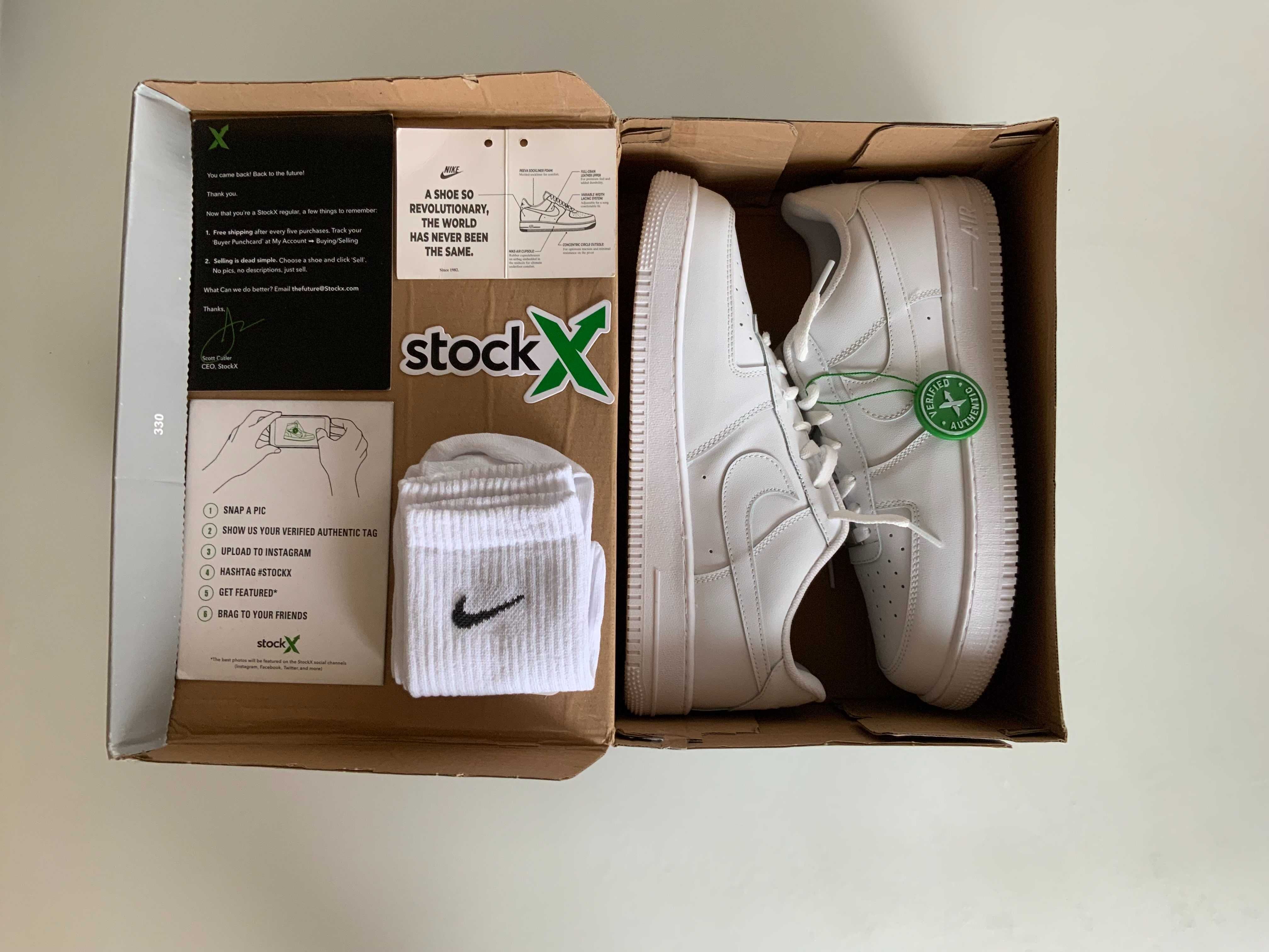 Nike Air Force 1 full white (бяло) (от 36 до 46 номер)