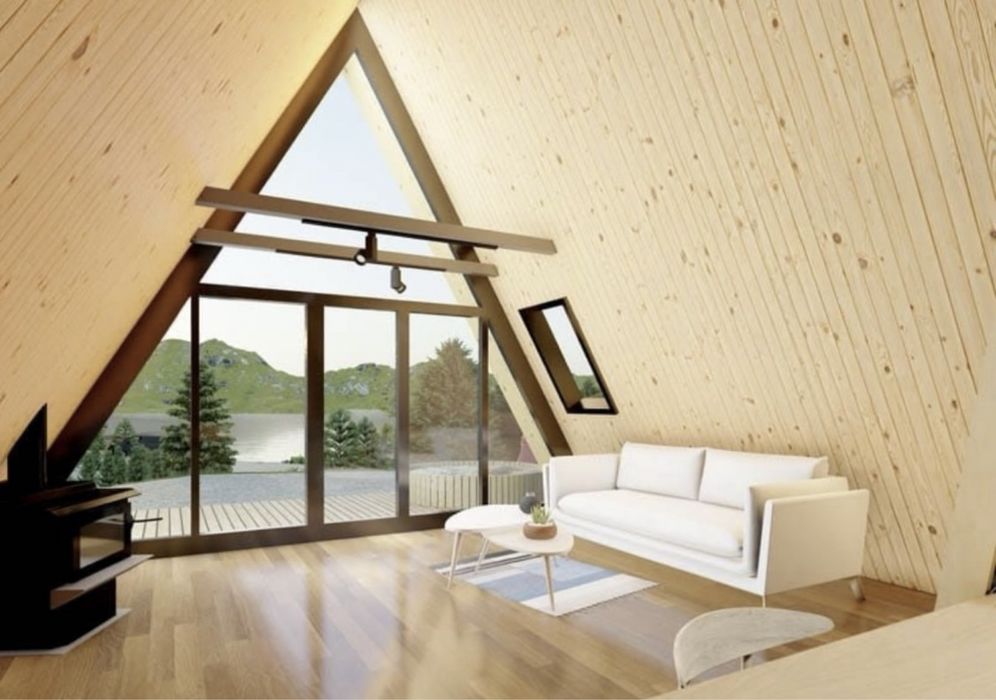 Vand cabane tip A frame la cheie