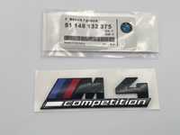 Emblema BMW M4 COMPETITION spate negru