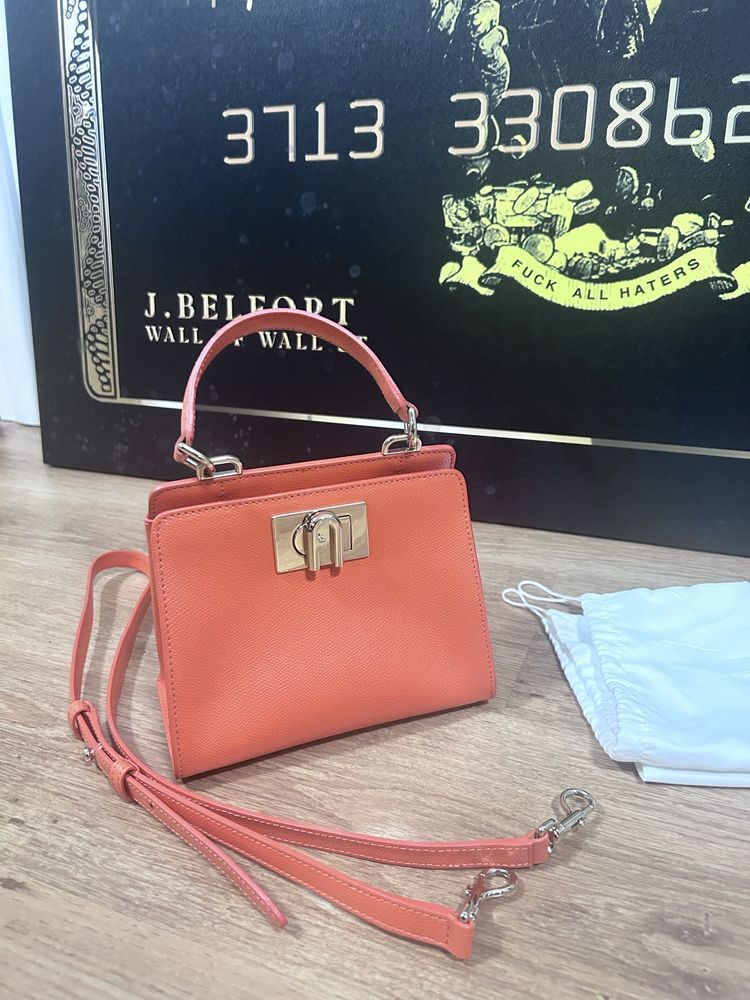 Geanta piele Orange  colectie 2023 FURLa