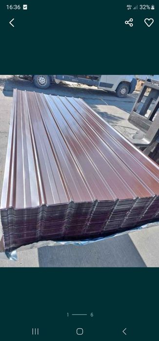 Vand Tabla Cutata Zincata Și Colorata pentru acoperise și garduri etc