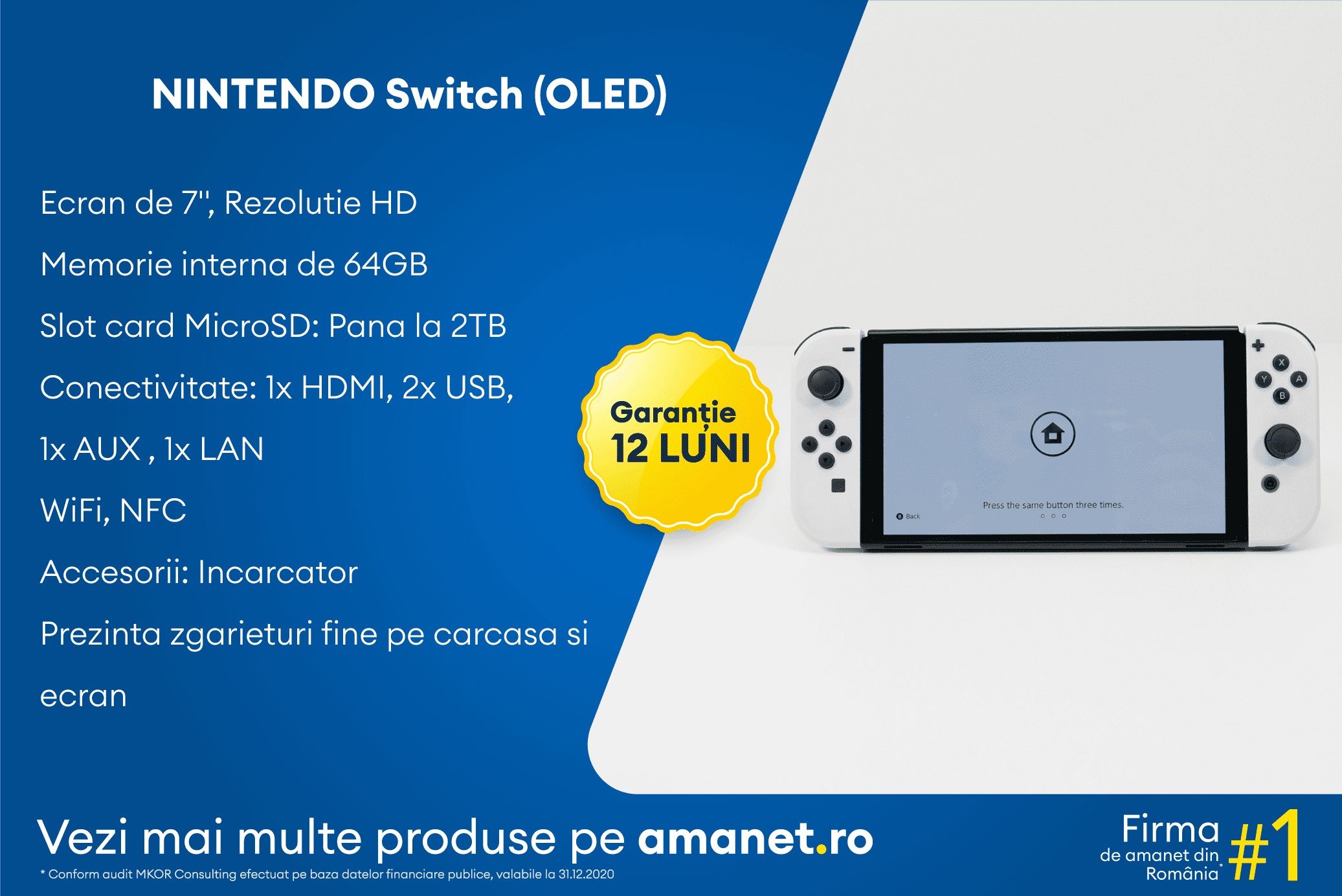 Consola Nintendo Switch (OLED) - BSG Amanet & Exchange