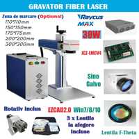 Laser Fiber 30 W Profesional. + rotativ| NOU! 48 LUNI GARANTIE!