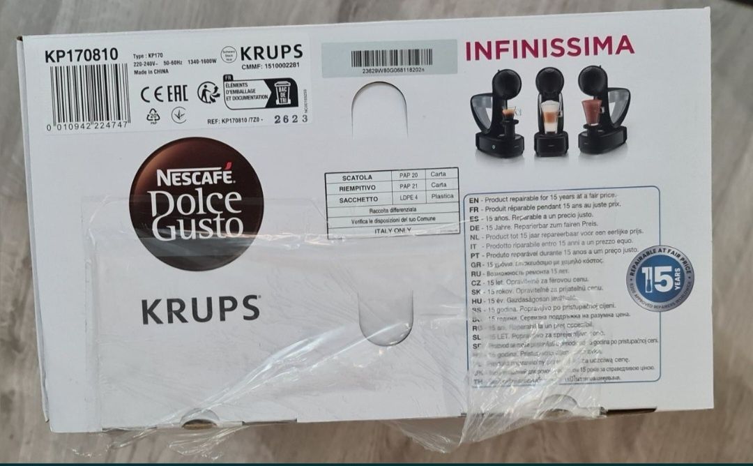 Sigilat. Espressor Krups NESCAFÉ® Dolce Gusto