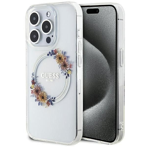 Оригинален калъф guess guhmp15xhfwfct за iphone 15 pro max magsafe про