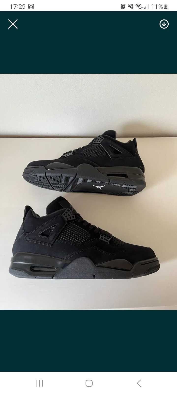 Vand jordan 4 black cat