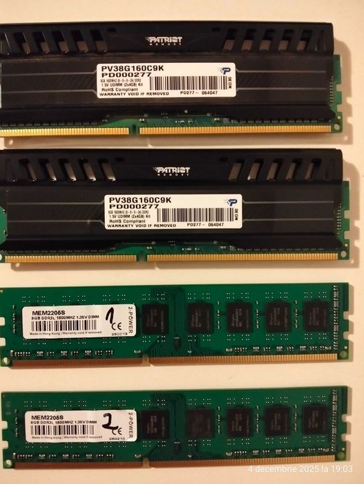 Memorii calculator 8GB DDR3