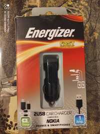 Incarcator 2 iesiri USB auto - Energizer - inclus cablu microusb