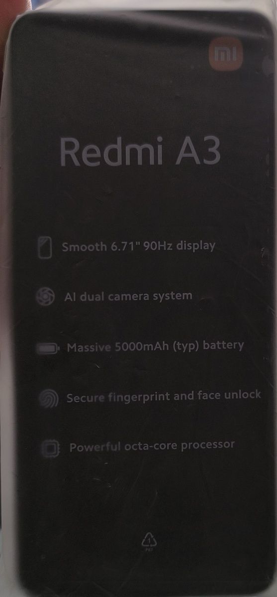 Redmi A3 Midniht Black 4 GB RAM 128 GB ROM