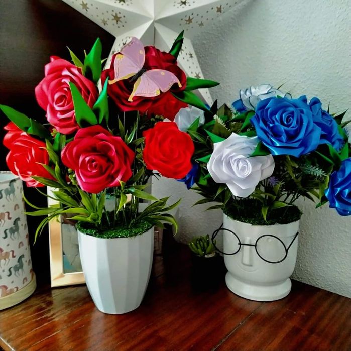 Aranjamente din satin și săpun