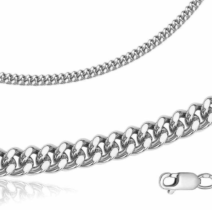 Цепь Красная пресня ПГ12 длина 60 см, вес 28.7 г серебро