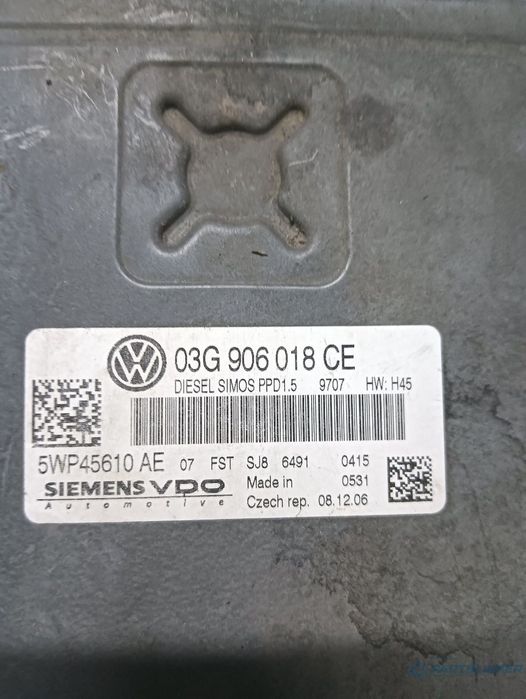 Calculator ecu VOLKSWAGEN PASSAT 3C2 2005 - 2010 2.0 TDI 16V BKP, CBAB 5wpp45610ae 03g906018ce