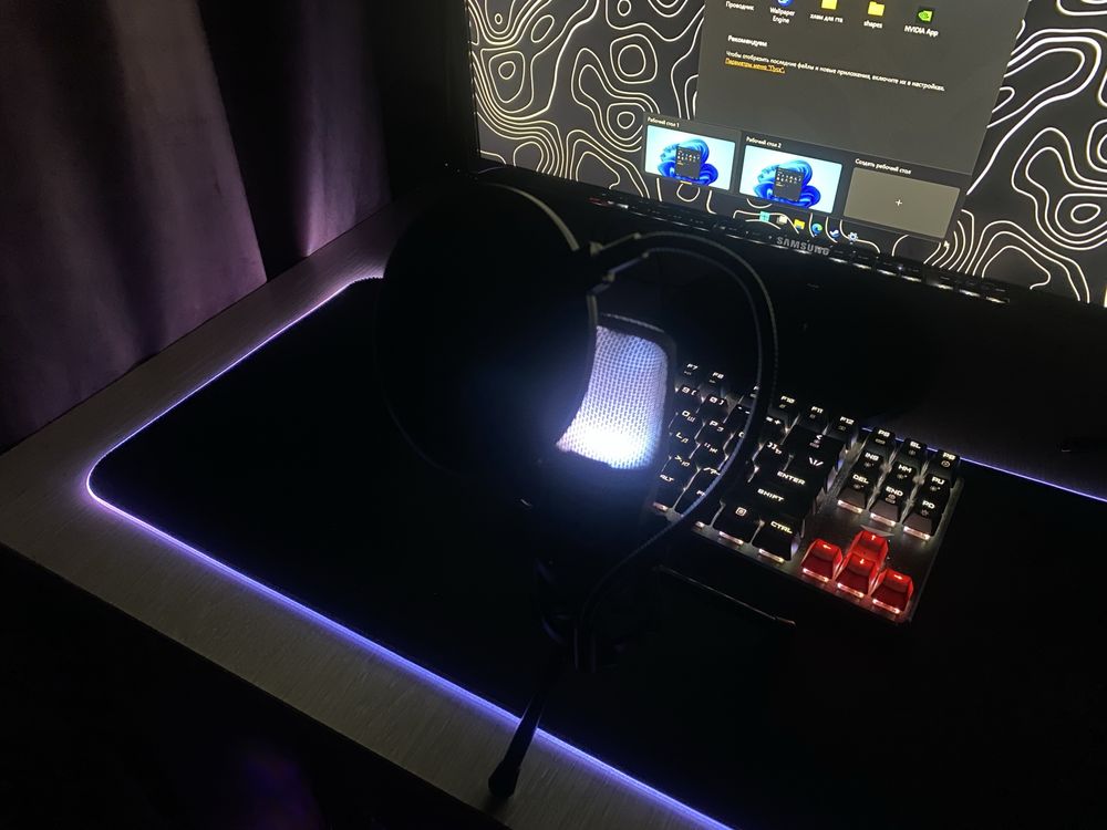 Продам микрофон USB RGB SF-666R