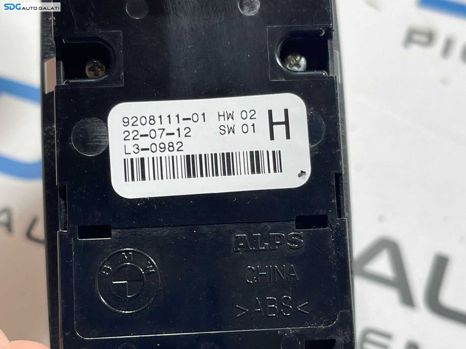 Butoane Geamuri Electrice de la Portiera Stanga Fata Sofer BMW Seria 3 F30 2010 - 2018 Cod 728934604 9208111-01 [N0001]