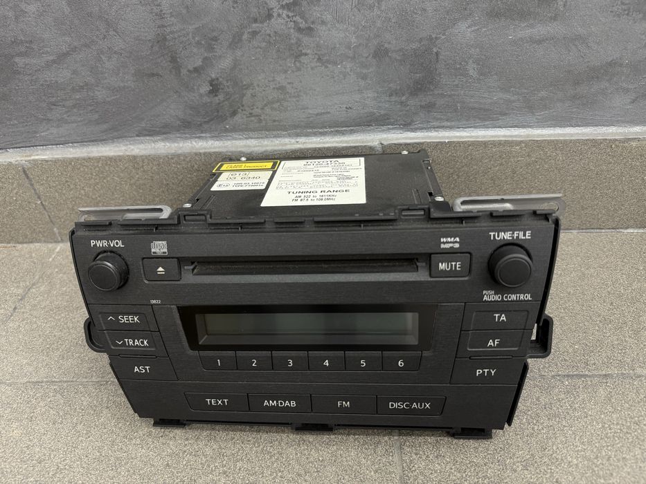 Cd Player Toyota Prius 2009-2015