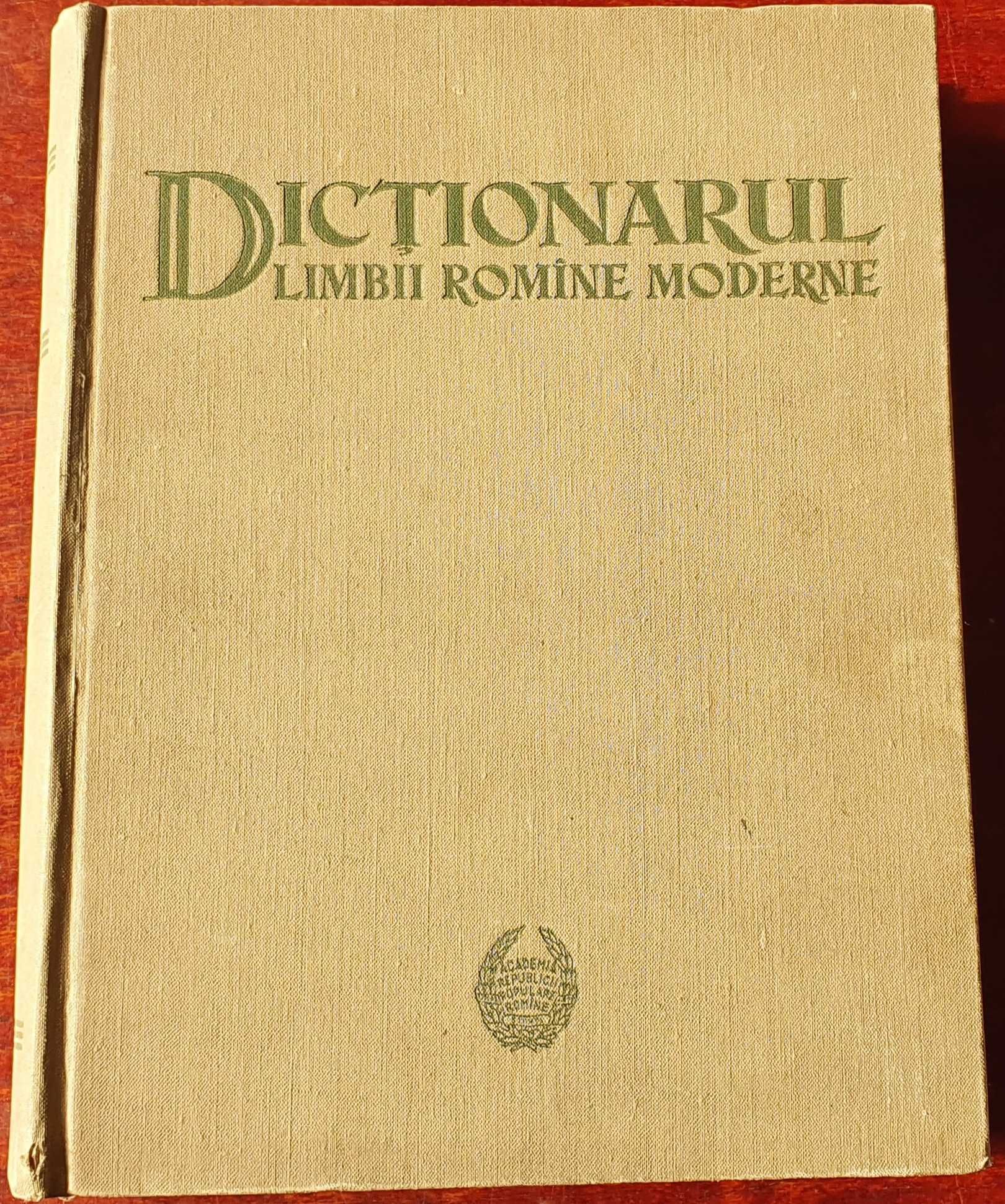 Dictionarul Limbii Romane Moderne, Editura Academiei Romane 1958