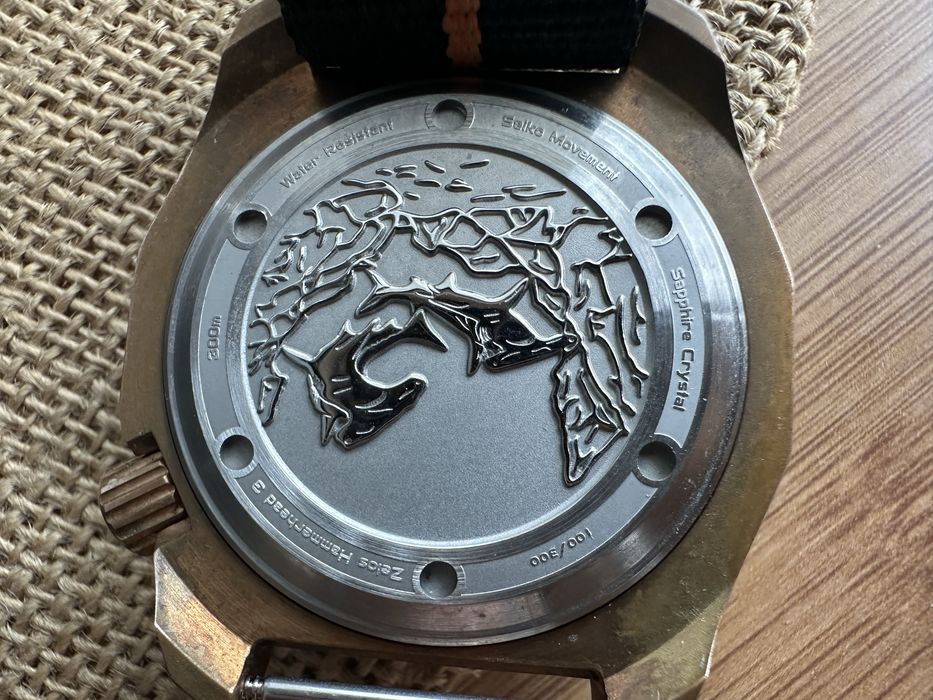 Ceas Zelos HAMMERHEAD V3 300M Bronze BURNT Orange