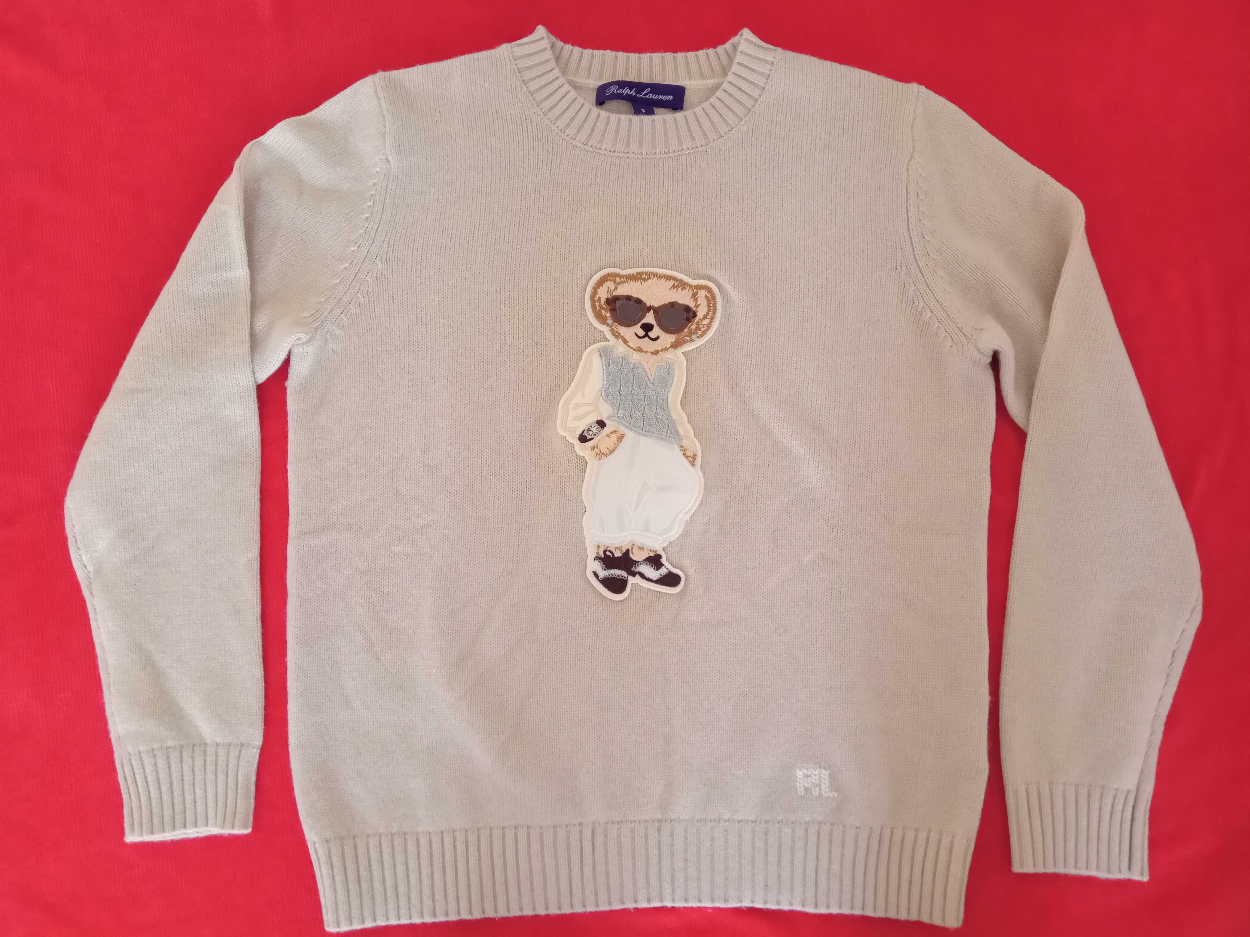 Пуловер Ралф Лорен,,Polo Bear Cotton-Blend Jumper,,Размер S.Чисто НОВ.