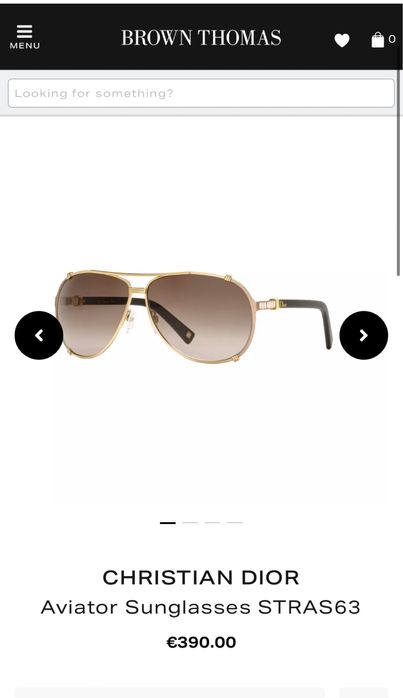 Оригинални очила CHRISTIAN DIOR Aviator Sunglasses STRAS63