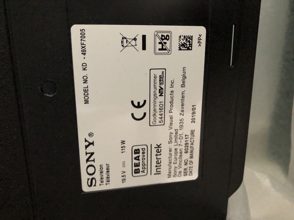 Televizor smart sony 4k 123 cm (49xf7005); (49xf8577)