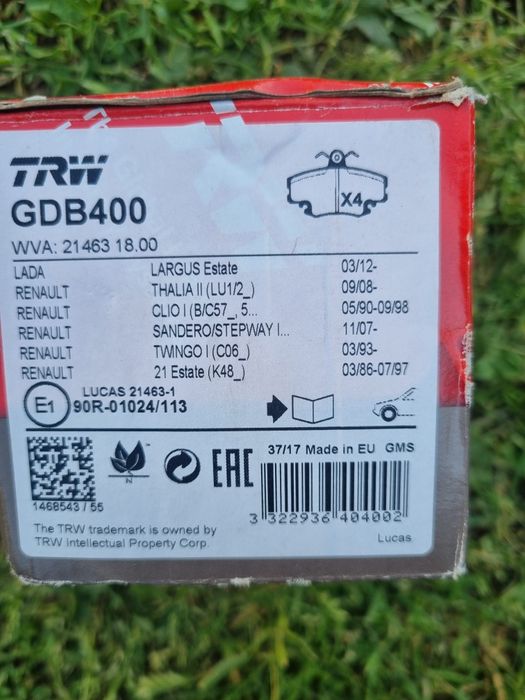 Vand placute frana logan