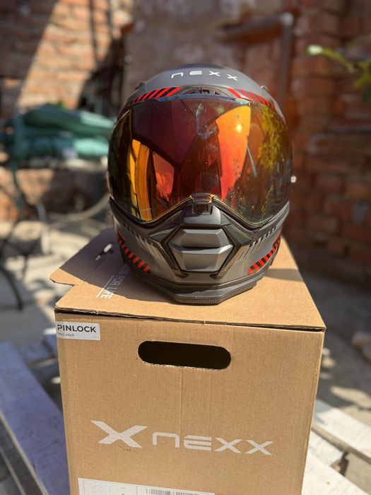 Каска Nexx X. Wst3 fluence grey red matt