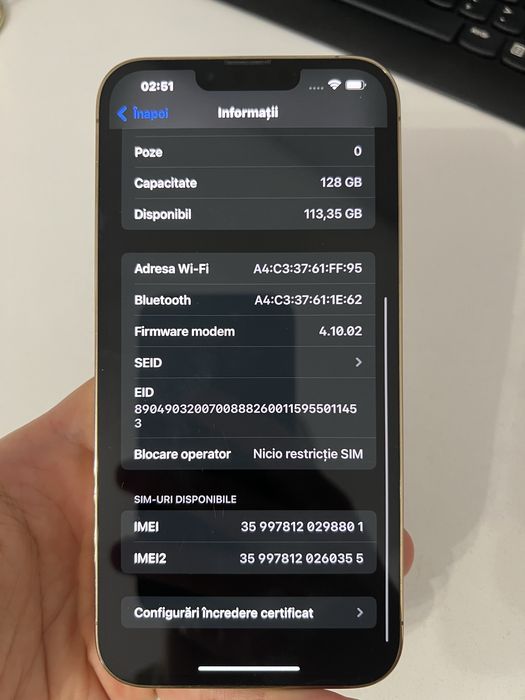 Iphone 13 pro max 128 gb