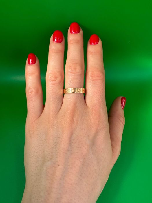 Златен пръстен GUCCI Icon р.56