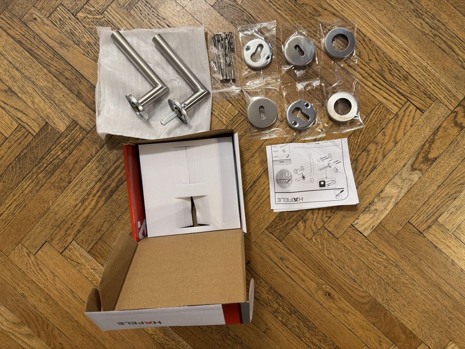 Set 2 usi noi premium albe lacuite G&A Porte Italia 70x205cm