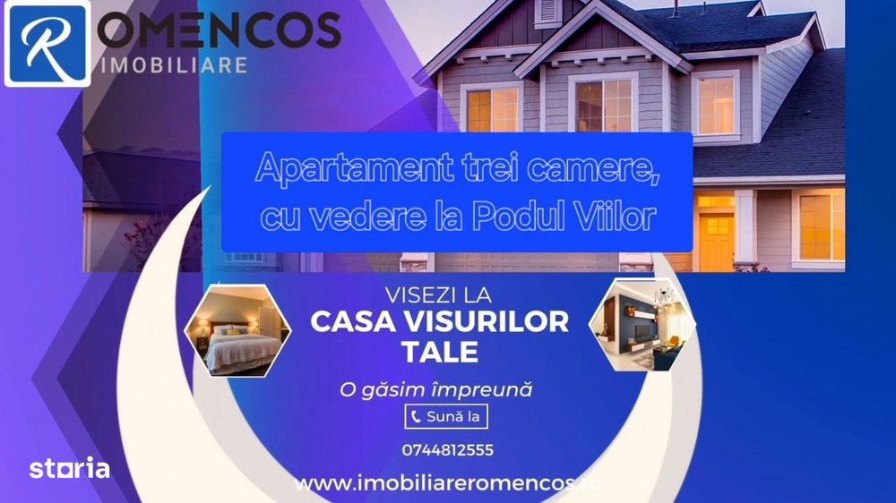 Apartament Podul Viilor, cu trei camere si priveliste panoramica