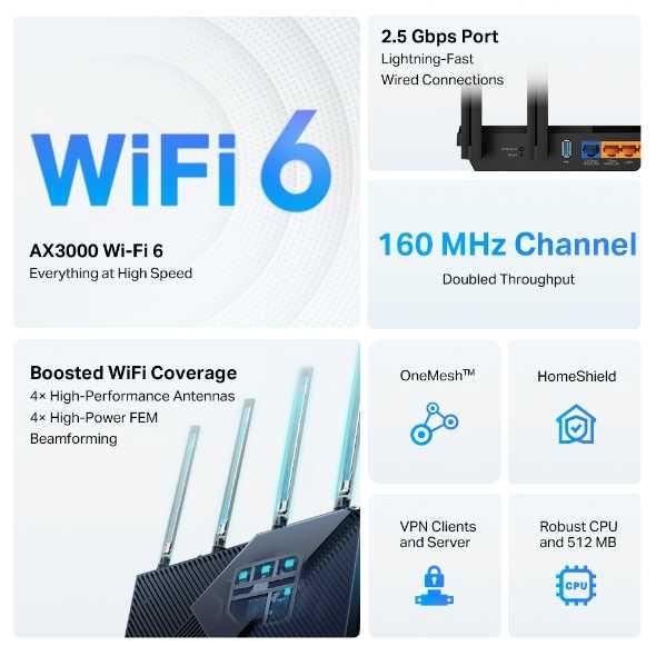 TP-Link archer AX55 Pro tplink wi-fi 6 AX3000