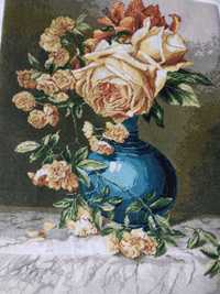 Goblen vasa cu flori  27x35