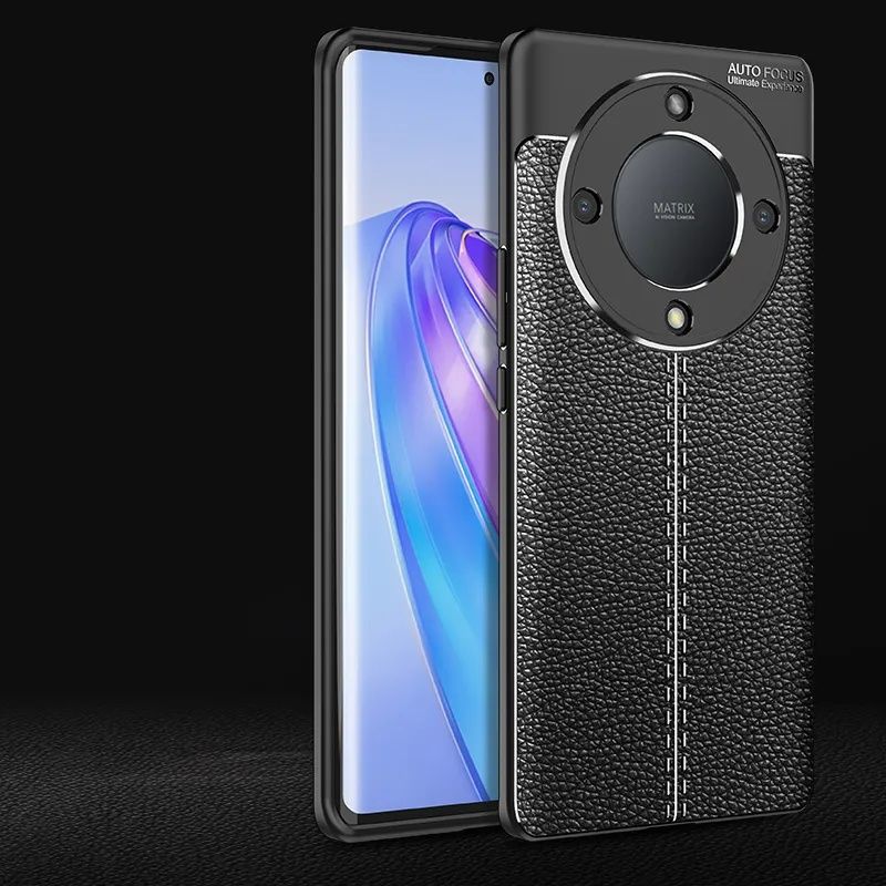 Honor Magic 6 Lite / 5 4 Lite / 5 Pro / Лукс кейс гръб кожена шарка