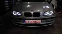 Lupe pentru Far BMW E46 Lupe Bixenon+Xenon Canbus+Inele Angel Eyes