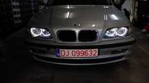 Lupe pentru Far BMW E46 Lupe Bixenon+Xenon Canbus+Inele Angel Eyes