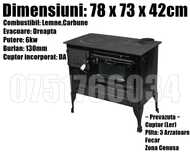Soba BLK Dreapta Stanga Plita Cuptor Gatit 6KW LIVRARE GRATUITA AR