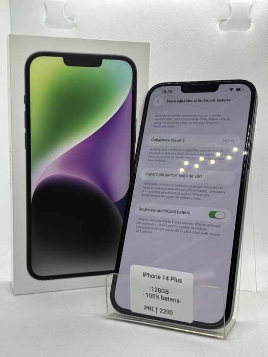 Magazin Vindem: Iphone 14 Plus, 128GB, 100% bateria