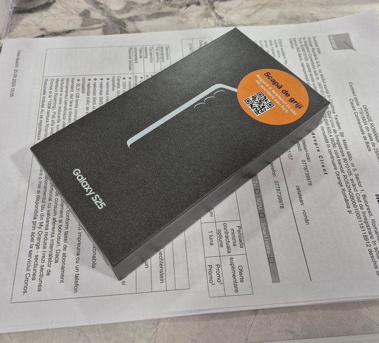 Galaxy S25 5G 128GB. 12GB RAM. SIGILAT !! Navy