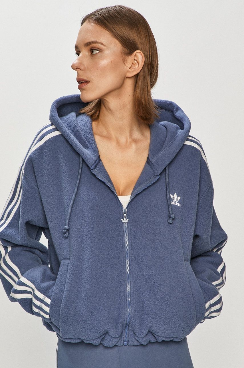 Adidas поларен суитшърт,къс модел
