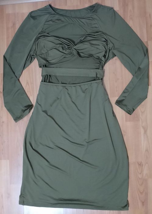 Секси зелена рокля