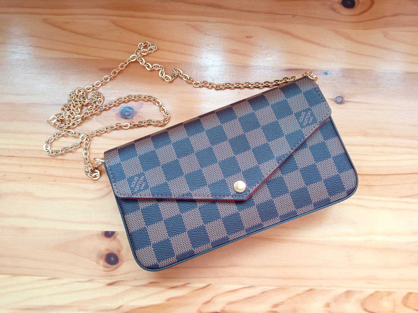 Louis Vuitton дамска чанта Félicie с Подвижен джоб с цип